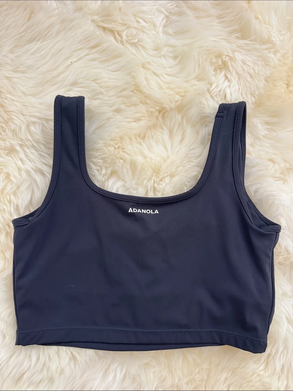Adanola Square-Neck Sports Bralette - navy blue - Picture 4 of 5